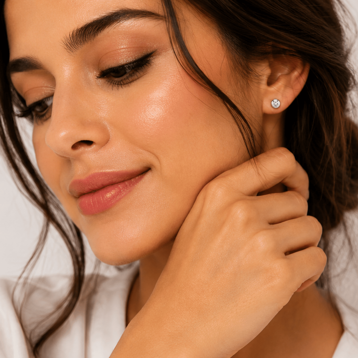 Classic Solitaire Stud Earrings