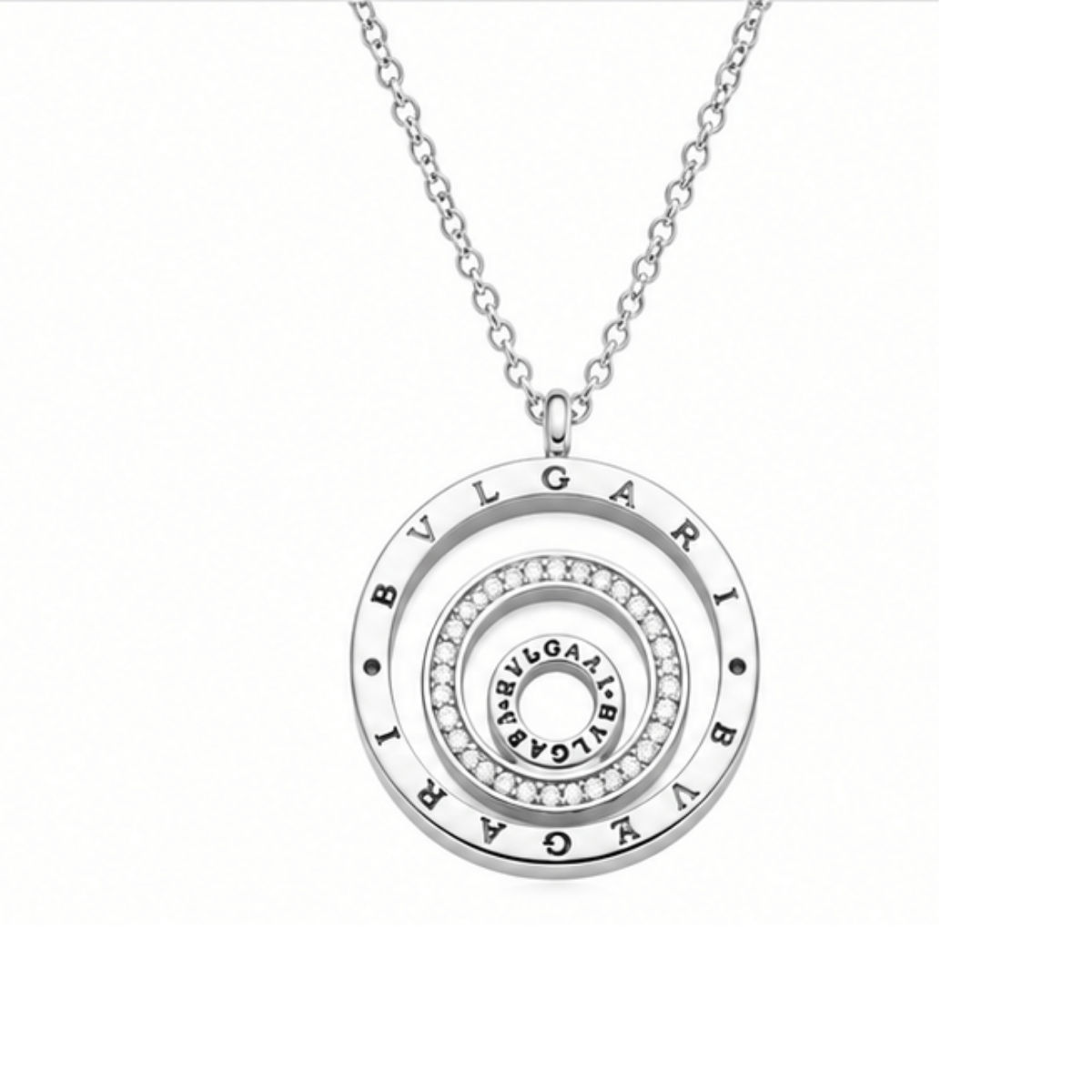 Celestial Halo Circle Pendant Necklace