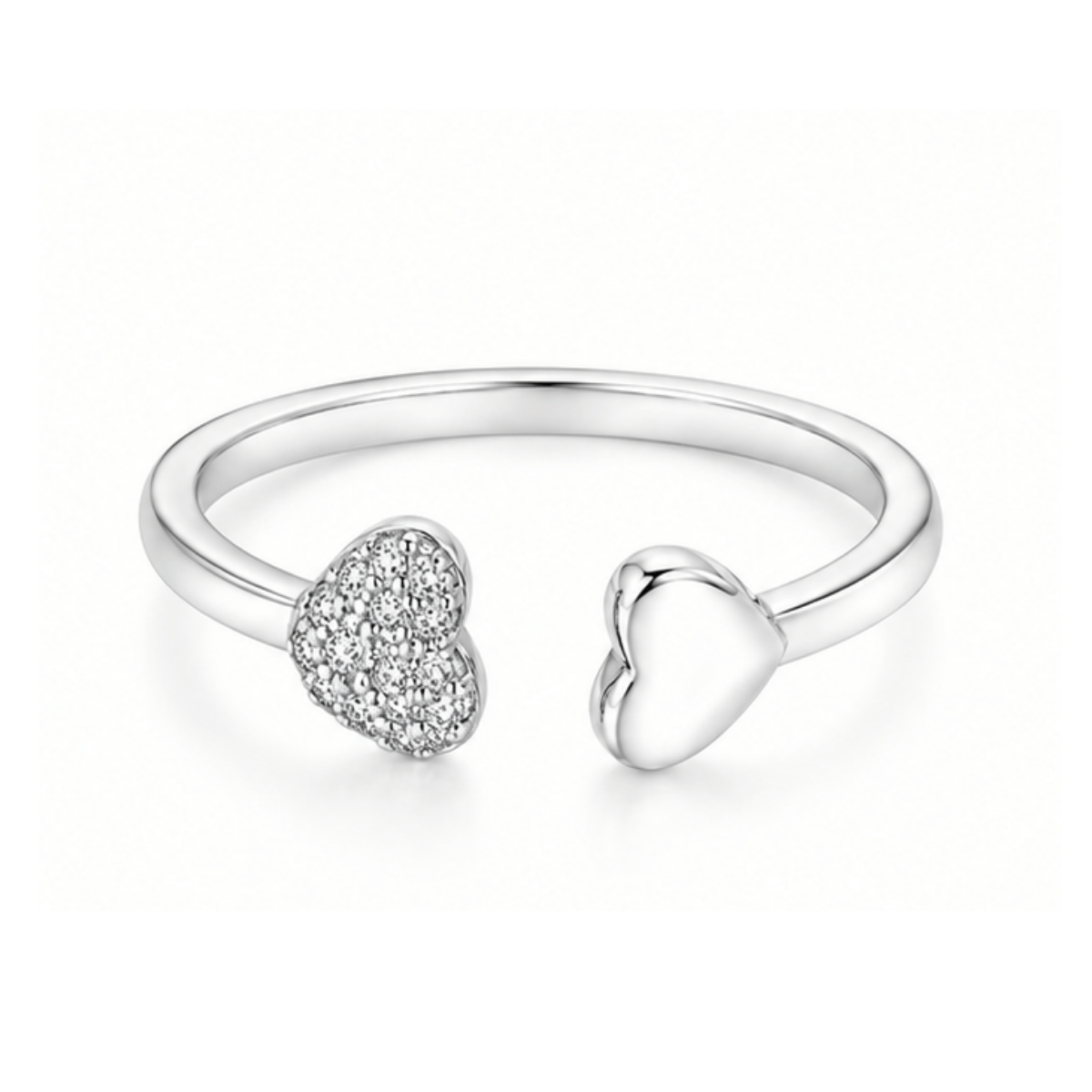 Twin Hearts Ring