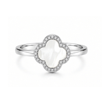 Mother of Pearl Clover Ring