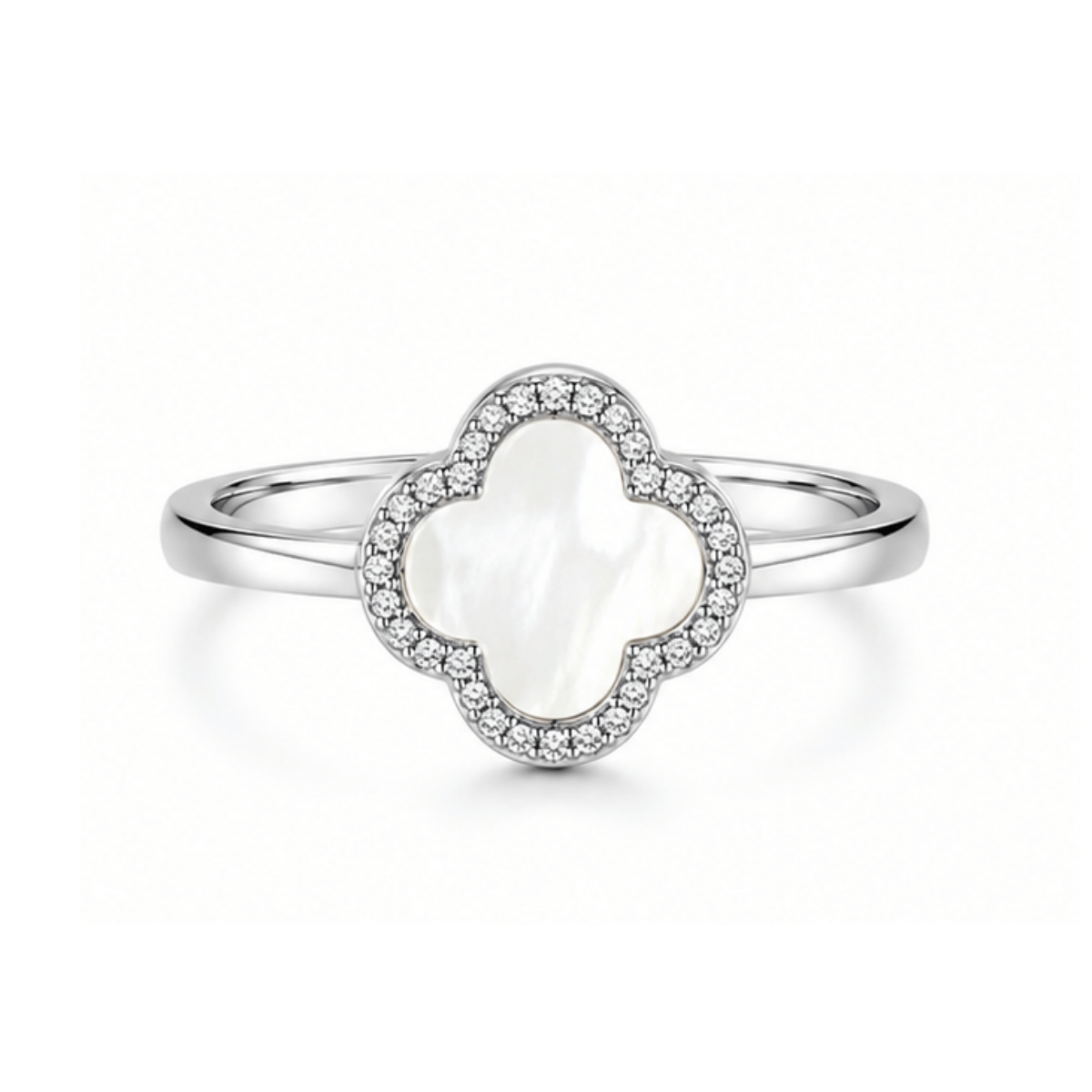 Mother of Pearl Clover Ring