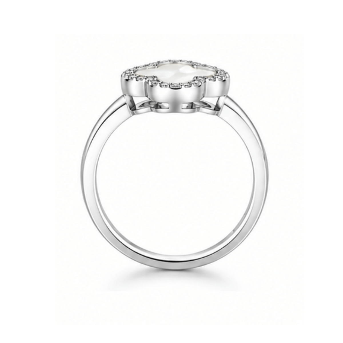 Mother of Pearl Clover Ring