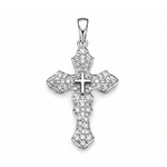 Divine Grace Pavé Cross Pendant Necklace