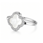 Mother of Pearl Clover Ring