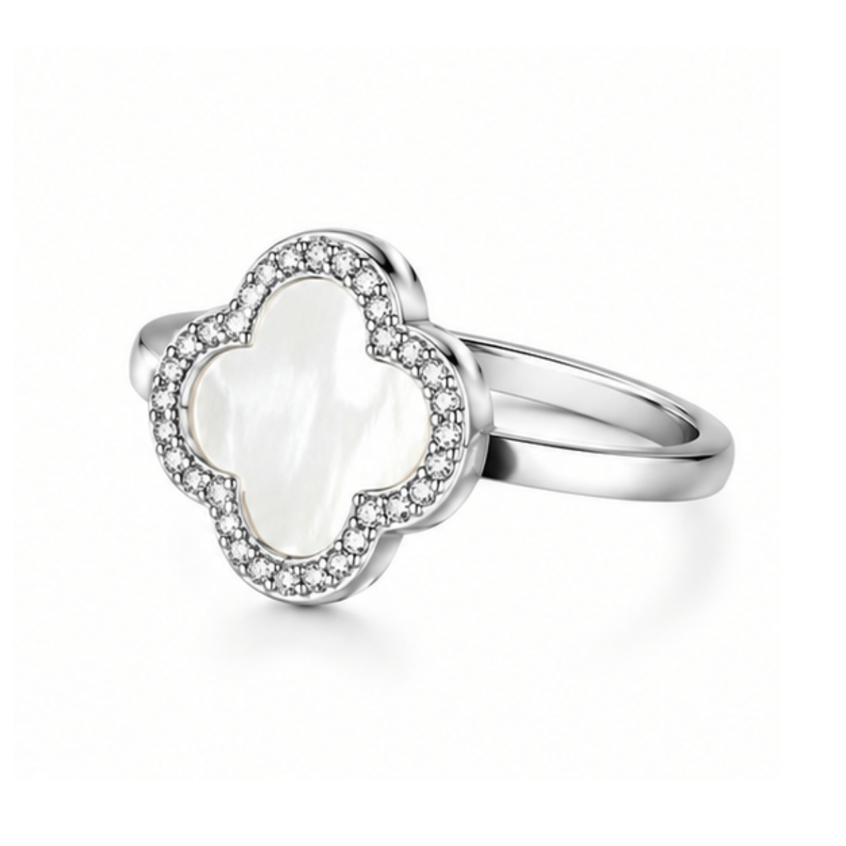 Mother of Pearl Clover Ring