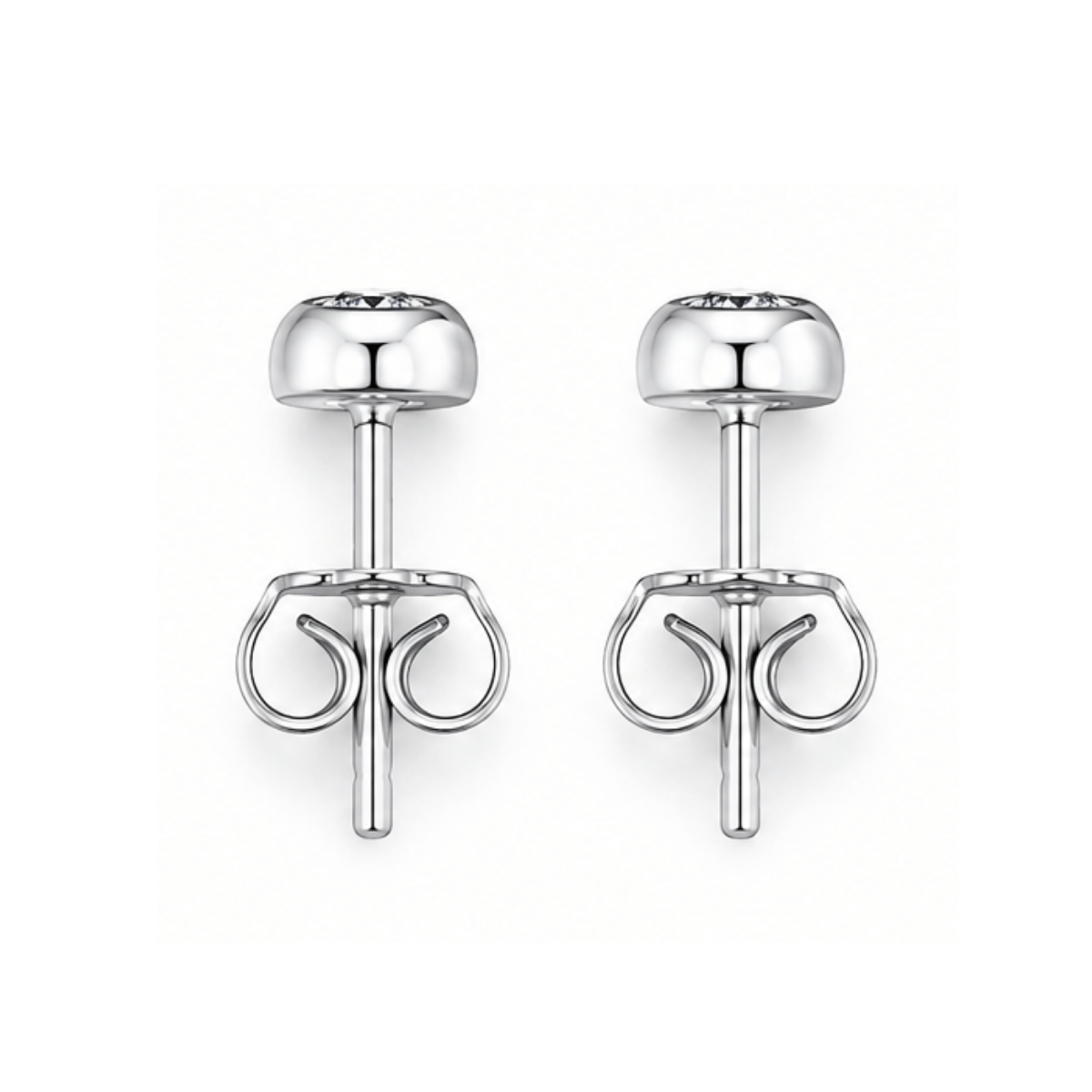 Classic Solitaire Stud Earrings