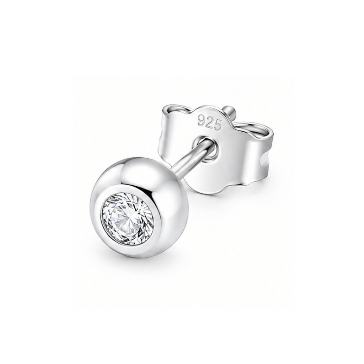 Classic Solitaire Stud Earrings