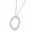 Eternal Halo Pavé Circle Necklace