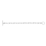 Sterling Silver Rhodium Plated Paperclip Toggle Bracelet (10.20 mm)