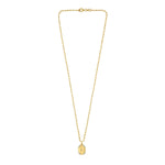 Sterling Silver Gold Plated Cubic Zirconia Octagonal Star Locket Necklace