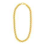 Sterling Silver Gold Plated Bold Bead Necklace