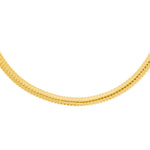 Sterling Silver Gold Plated Silver Tubogas Fancy Necklace