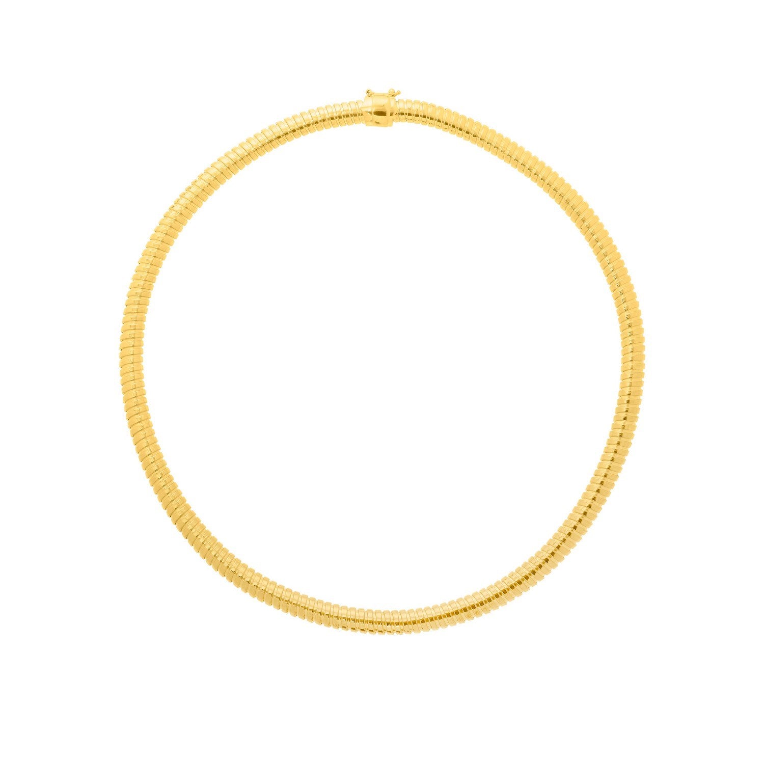Sterling Silver Gold Plated Silver Tubogas Fancy Necklace
