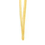 Sterling Silver Gold Plated Silver Tubogas Fancy Necklace