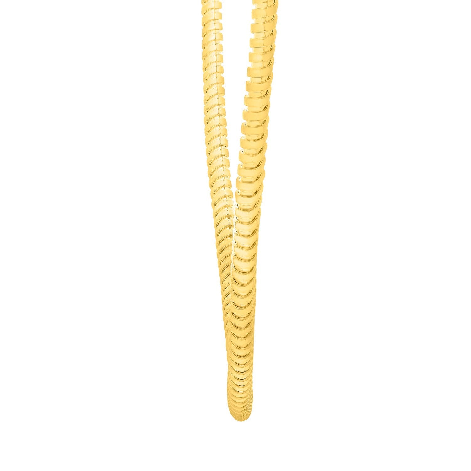 Sterling Silver Gold Plated Silver Tubogas Fancy Necklace