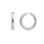 Sterling Silver Classic Round Hoop Earrings