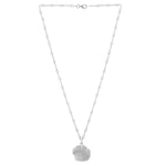 Sterling Silver Rhodium Plated Sea Shell Necklace