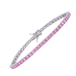 Sterling Silver White CZ Tennis Bracelet (3.30 mm)