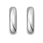 Sterling Silver Round Hoop Earrings (15 mm)