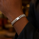 Sterling Silver Rhodium Plated Miami Cuban Link Bracelet (9.00 mm)