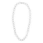 Sterling Silver Rhodium Plated Link Necklace