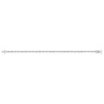 Sterling Silver Rhodium Plated CZ Tennis Necklace