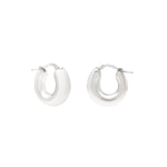 Sterling Silver Small Graduated Hoop Earrings