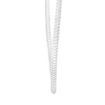 Sterling Silver Rhodium Plated Tubogas Fancy Necklace
