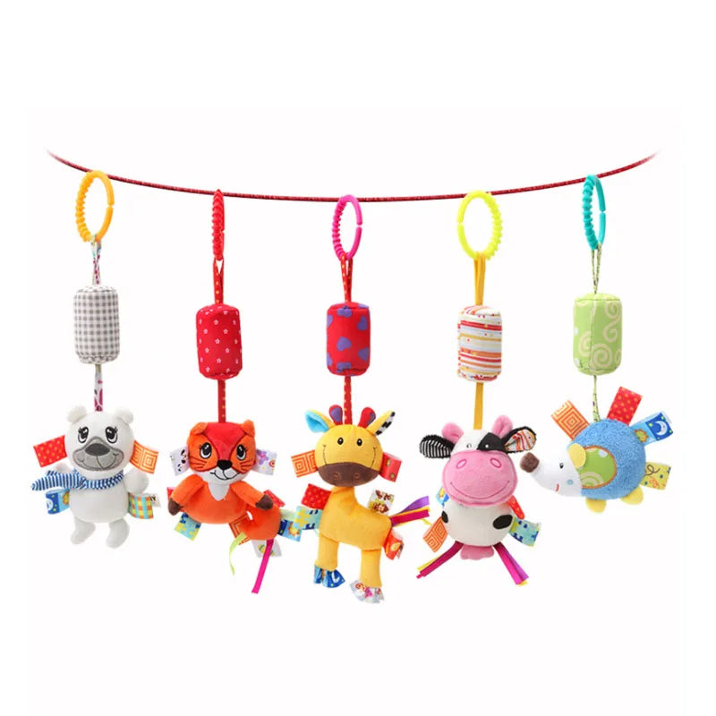 Newborn Baby Rattles Plush Stroller