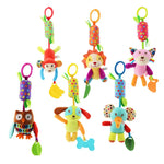 Newborn Baby Rattles Plush Stroller