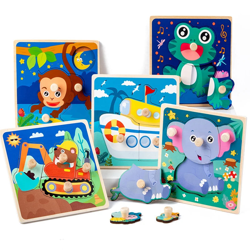 Kids Montessori Wooden Puzzle Toy