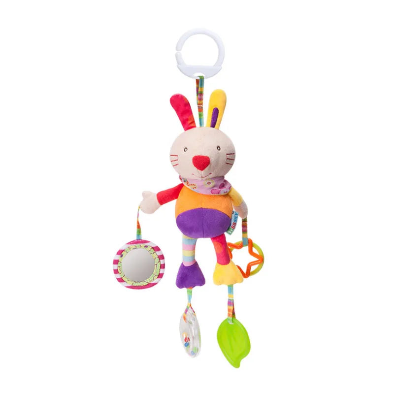 Newborn Baby Rattles Plush Stroller