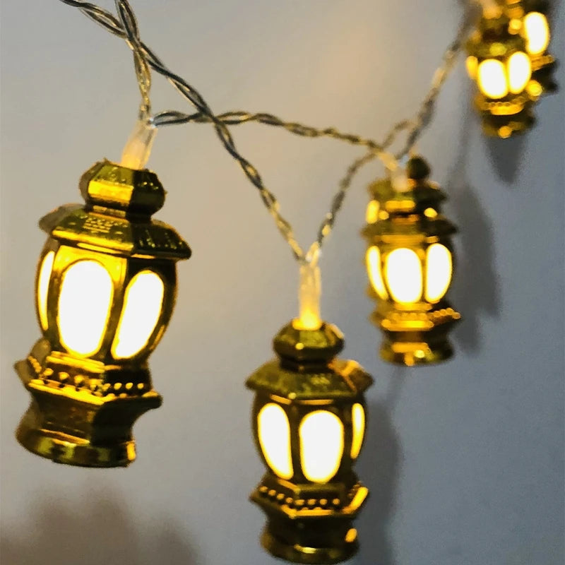 10LED Ramadan Decoration Lantern Led String Lights Ramadan Kareem Lantern