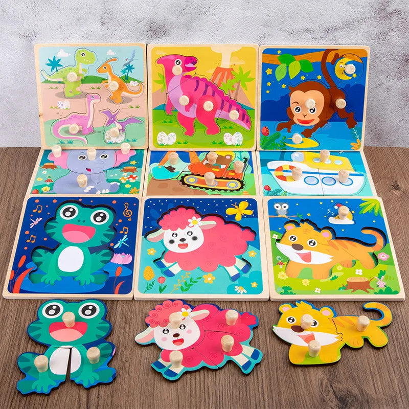 Kids Montessori Wooden Puzzle Toy