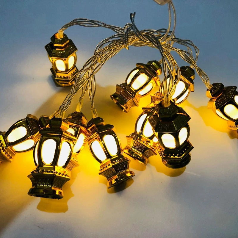 10LED Ramadan Decoration Lantern Led String Lights Ramadan Kareem Lantern