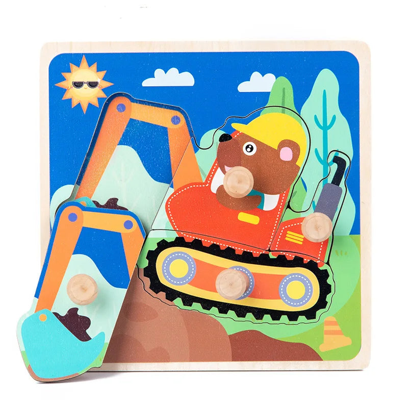 Kids Montessori Wooden Puzzle Toy