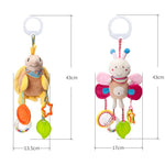 Newborn Baby Rattles Plush Stroller
