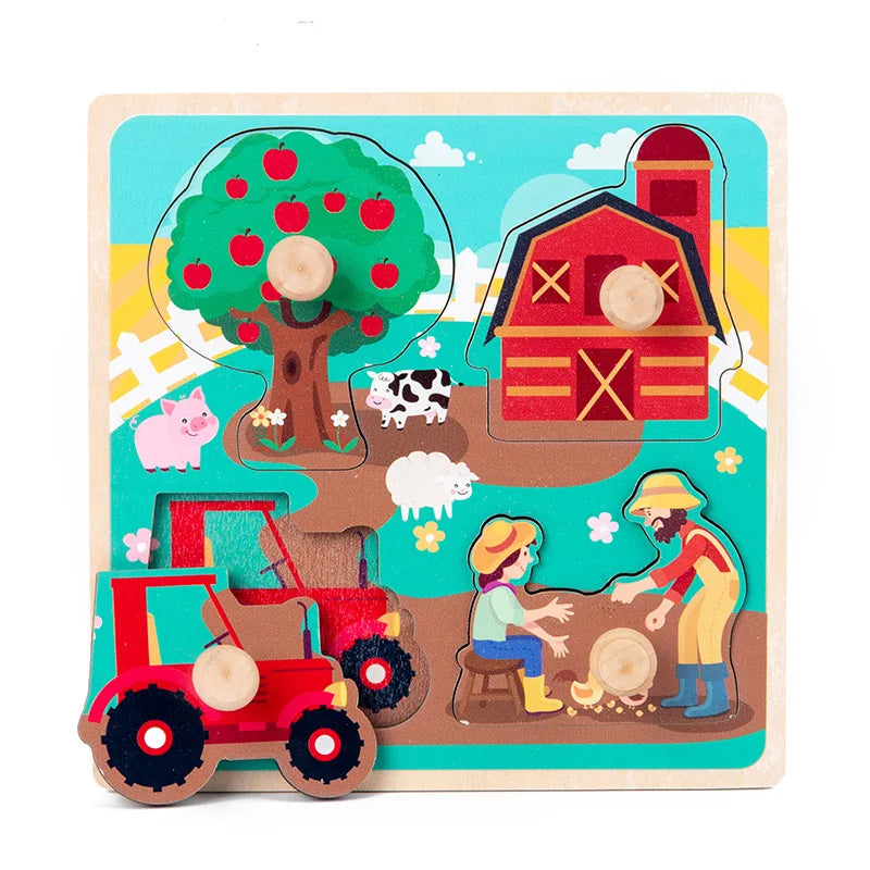 Kids Montessori Wooden Puzzle Toy