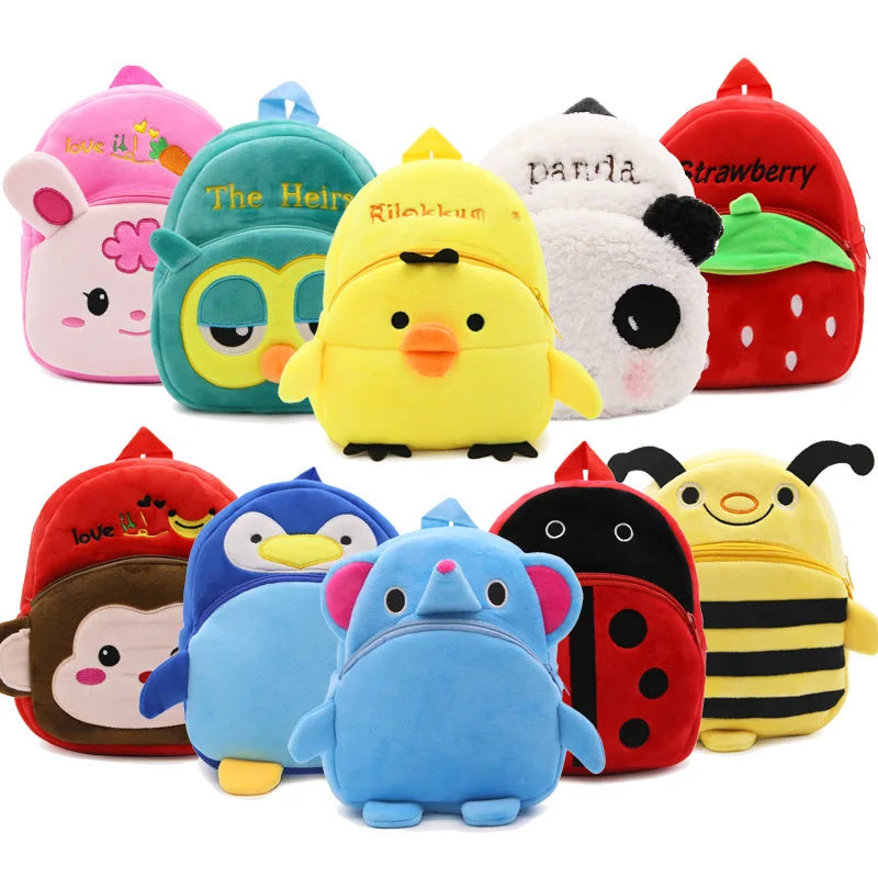 Kids 3D Animal Backpacks Baby Girls Boys Toddler Schoolbag Children Cartoon Penguin Book bag.