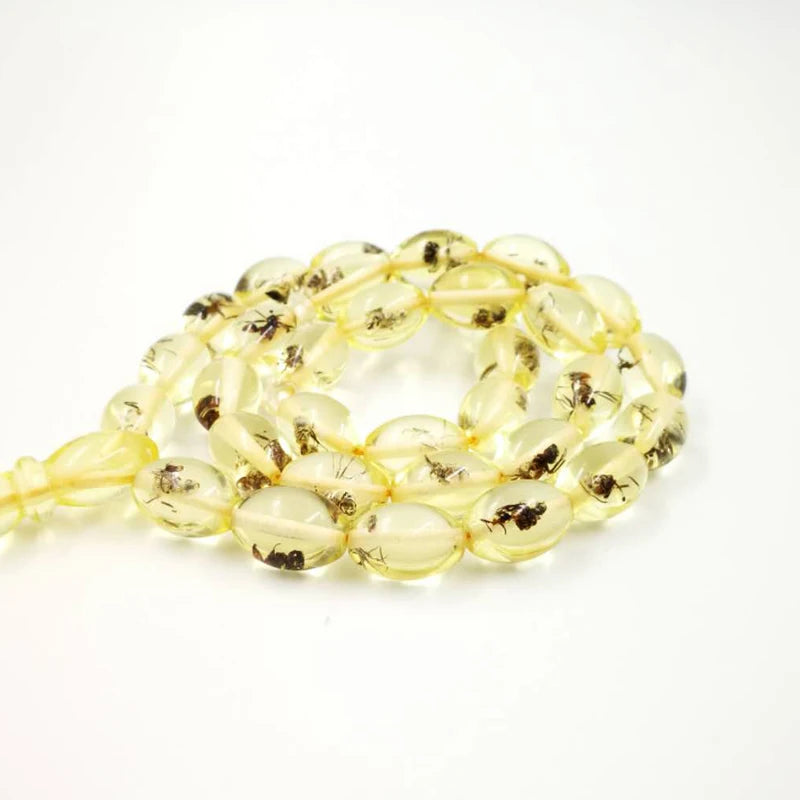 Ramadan gift misbaha Real insect Tasbih Golden Kazaz Tassel 33 prayer beads Rosary Man's Islamic Turkish Resin fashion Bracelets
