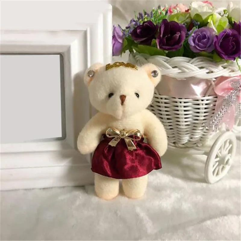 1PCS 10 Colors Bouquet LOVE Bear Plush Toys Dolls