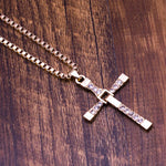 Movie Jewelry Men Classic CROSS Pendant Necklace New Male Necklaces & Pendants Fashion