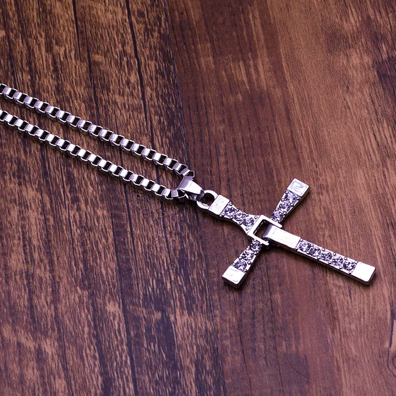 Movie Jewelry Men Classic CROSS Pendant Necklace New Male Necklaces & Pendants Fashion