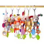 Newborn Baby Rattles Plush Stroller