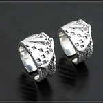 Punk Poker Rings for Women Men Funny Goth Hip Hop Fashion Couple Gift Jewelry