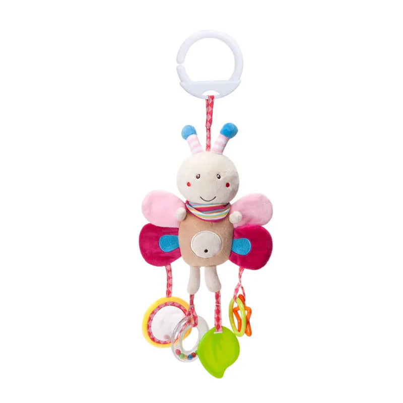 Newborn Baby Rattles Plush Stroller