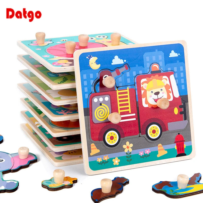 Kids Montessori Wooden Puzzle Toy