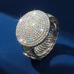 Jewelry Accessories Exaggerated Rhinestone Bangle Shiny Luxury Glitter Bracelet.