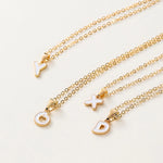 Name Initial Necklace For Women Simple Enamel A-Z Alphabet Pendants Choker Letter Necklaces Fashion Clavicle Chain Jewelry Gifts