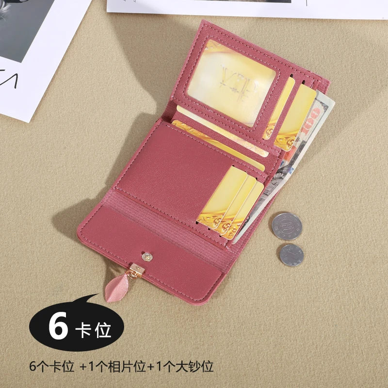 Trifold Clutch Coin Purse, Minimalist Credit Card Holder